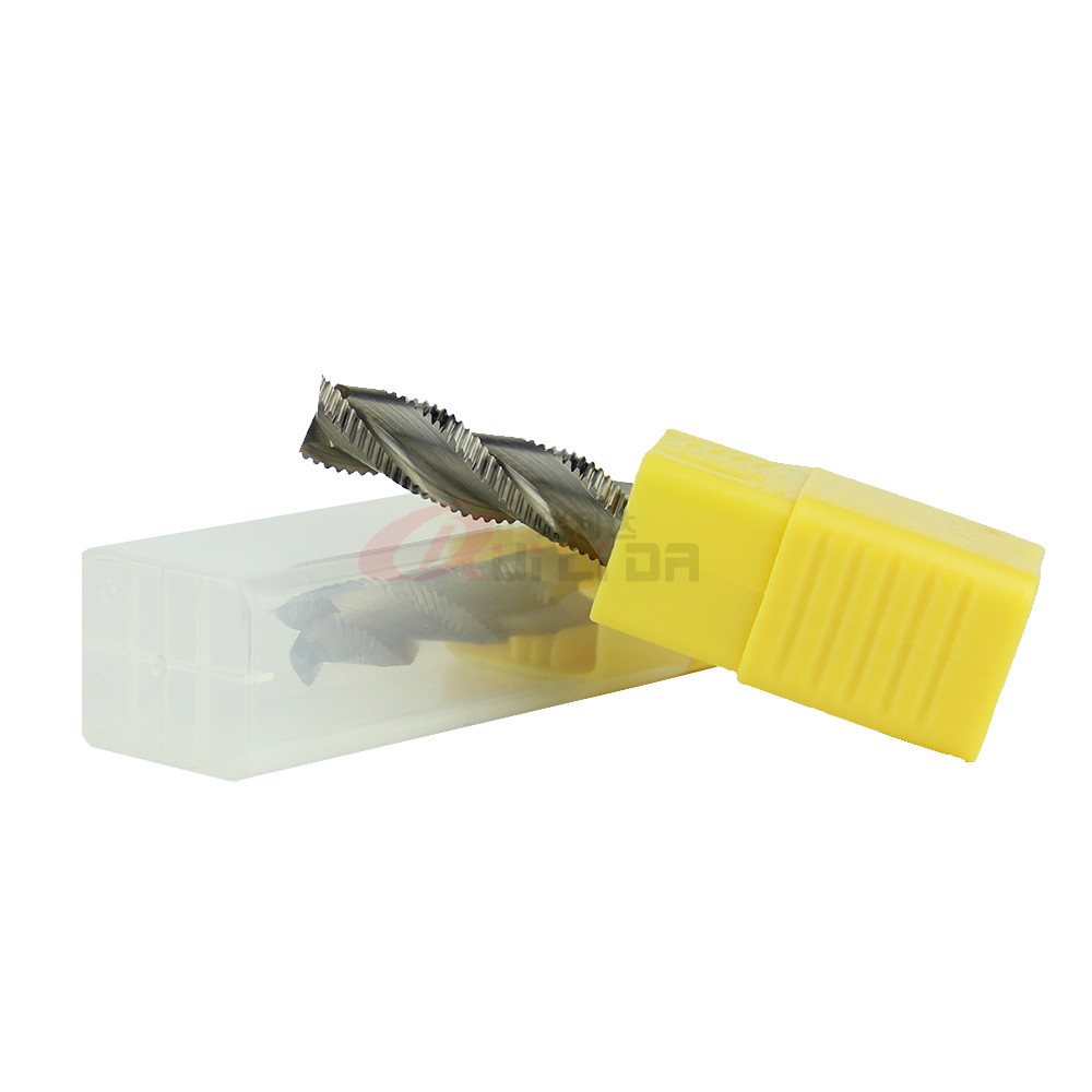 HRC50 3 Flute Tungsten Solid Carbide Roughing End Mills For Wood Router Bit