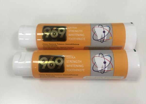 Buy cheap Whitening Toothpaste Plastic Laminated Tubes Package With Big Flip Top Cap , DIA40*138mm from wholesalers