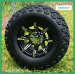 20x10x10 Golf Cart Street Tires Tubless 4PR Type Silver Bullet Polished