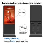 100" Floor Standing Digital Signage indoor lcd Touch Screen 500cd Android Media