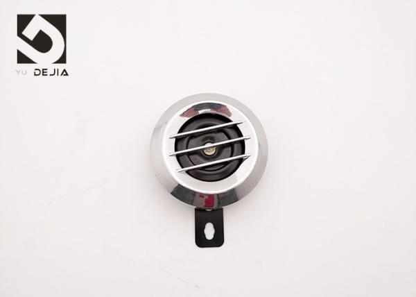 Buy cheap Black Disc Small Motorcycle Horn Replacement 12V 1.5A Clear Voice / Loud Voice from wholesalers