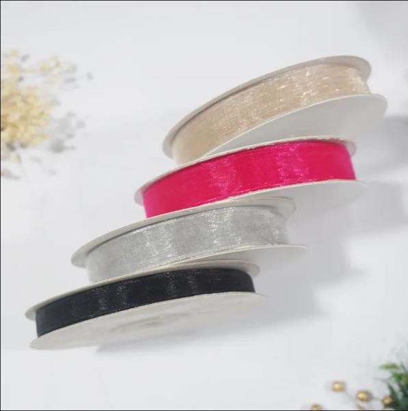 Buy cheap Eco-Friendly Organza Ribbon 196 Color Options for DIY Gift Wrapping and Baking Decor from wholesalers