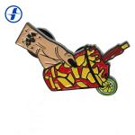 Wholesale metal dye black Customized soft enamel lapel pins badge