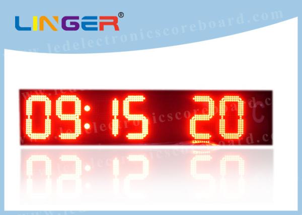 Buy cheap CE / ROHS Approved LED Countdown Timer With Temperature 370*1500*100mm from wholesalers
