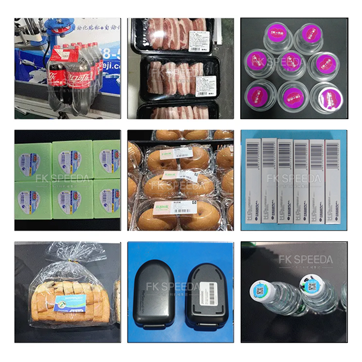 ±1mm Tolerance Automatic Assembly Line Labeling Head for Flat and Round Bottles 40 pcs/min