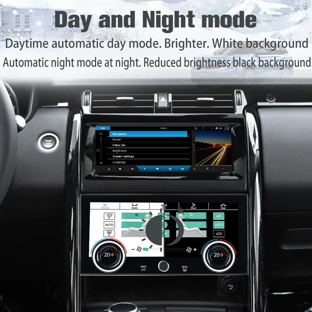 1.For Land Rover Discovery 5 LR5 L462 AC Panel touching screen 2017-2020 GPS Car air Conditioning Panel Climate Board..