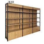 Metal Wood Gondola Shelving Heavy Duty 4 Post Shelves For Retail Store