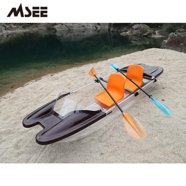 Buy cheap Cruising Polycarbonate Glass Kayak Transparent Kayak With Two Seat Free from wholesalers