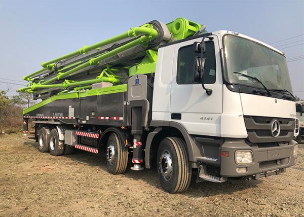 Buy cheap 300KW 56m Second Hand Pump Truck , Boom Pump Truck Strong Suction With 6 Arm from wholesalers