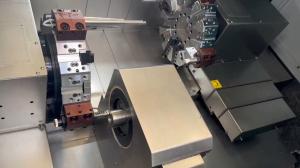 Wholesale Dual Station Precision CNC Horizontal Lathe Machine Inclined Bed from china suppliers