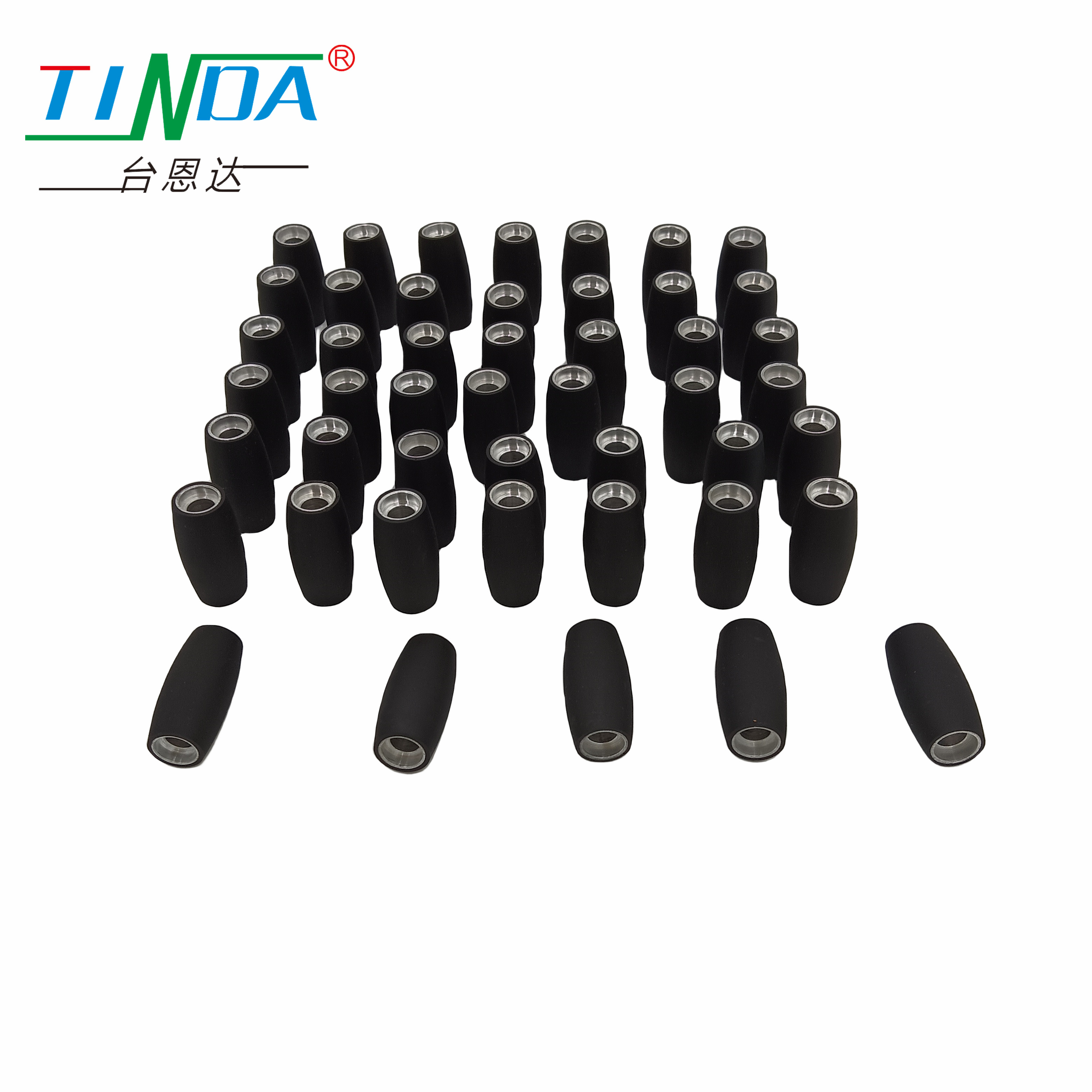 Omni-directional Wheels Rubberized Roller Wheel with Low Noise Level