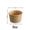 Buy cheap Heat Resistance 8oz Kraft Soup Container Paper To Go Bowls Customised from wholesalers
