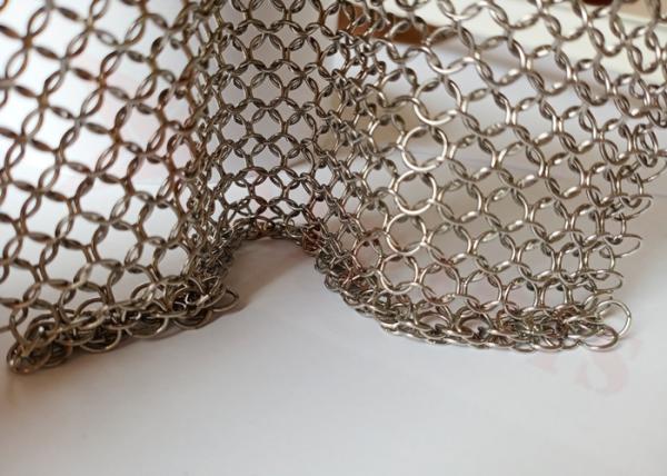 Buy cheap 0.8x7mm Stainless Steel Ring Mesh Drapery For Decoration Of Office Buildings from wholesalers