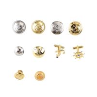 Buy cheap Decorative Sewing Gold 1" Military Metal Shank Buttons For Shirts Coat product