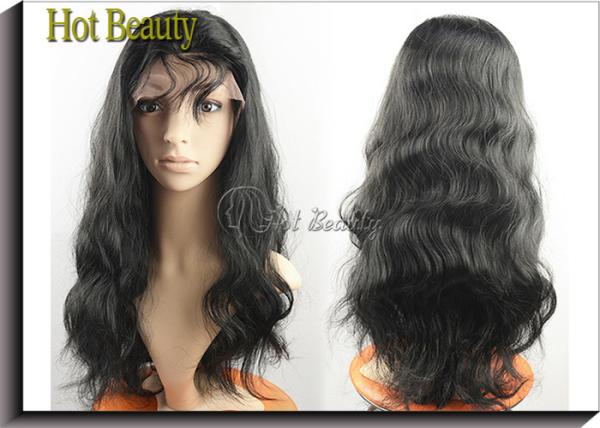 Quality Unprocessed Virgin Human Hair Front Lace Wigs With Baby Hair Around,12 Inch - 28 Inch for sale
