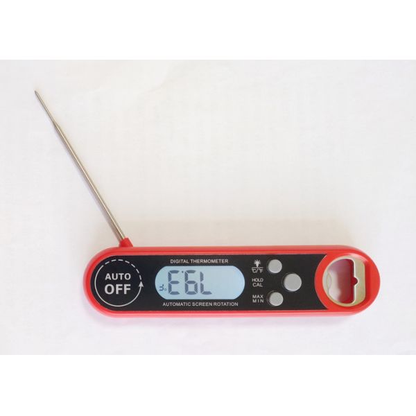 Lcd Display Electronic Meat Thermometer / Barbecue Smoker Thermometer Probe