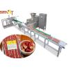 Buy cheap 100 - 300kg / H Auto Meat Strip Traying System With Two Layers Belts Design from wholesalers