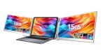 2 * 15.6-inch full view FHD laptop monitor: 16:9 aspect ratio, 1920 * 1080 IPS
