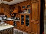 Fadior Warm Wood Grain Cellar Wine Storage System With Gold Handles