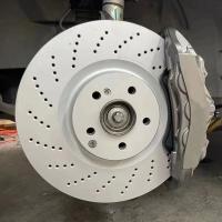 Buy cheap 6 Pot Monoblock Forged Mercedes Brake Caliper With 345mm Rotors product