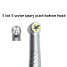 Buy cheap Push Button Dental Surgical Handpiece 5 Spray High Speed Turbine Handpiece from wholesalers