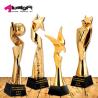 Buy cheap Angel Gold Plated Black Crystal Trophy Horse Shaped For Souvenir from wholesalers