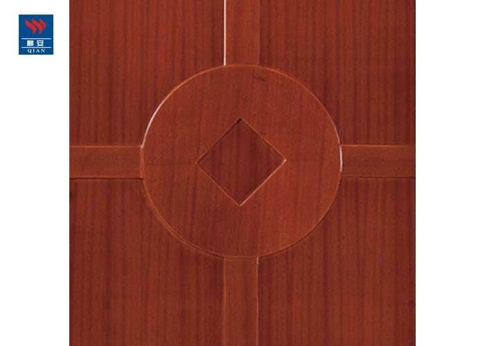 Solid Wood Core Grain Fireproof Flush Wooden Door For Hotel Projects
