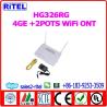 Buy cheap HG326RG 4GE +2POTS WiFi GPON ONT from wholesalers