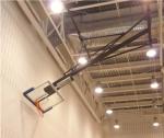 Tempered Glass Backboard Basketball Hoop Electric Folding Suspended