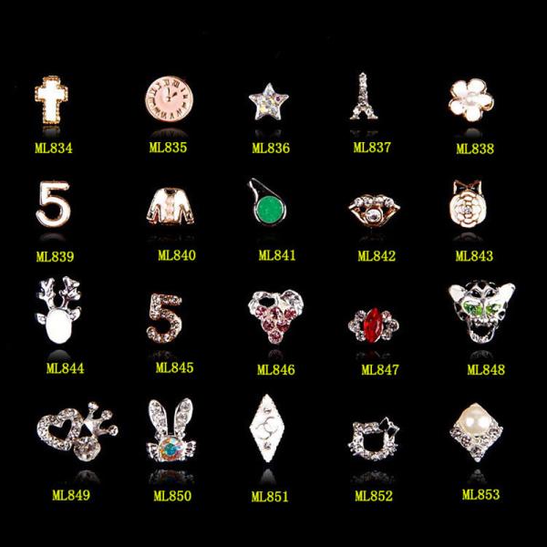 Buy cheap Hot NEW Wholesale Alloy Jewelry 3D Nail Art Jewelry Nail rhinestones Sticker Supplier Number ML834-853 from wholesalers