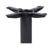 Buy cheap Cast Iron Cross Table bases Black wrinkle powder coated Outdoor bistro table leg from wholesalers