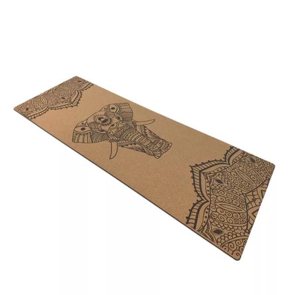 Buy cheap Cork Yoga Mat , Eco-friendly material, Non-Slip Yoga mat, Natural wood color, Thermal transfer printing, Natural rubber from wholesalers