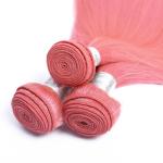 100% Factory Wholesale Unprocessed Pink Human Hair Weaves Bundles