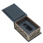 Smart Small Perfume Box Blue Gold Magnetic Gift Box Packaging