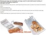 Bakery use FDA approved food grade custom logo clear 30microns wicketted pe bags