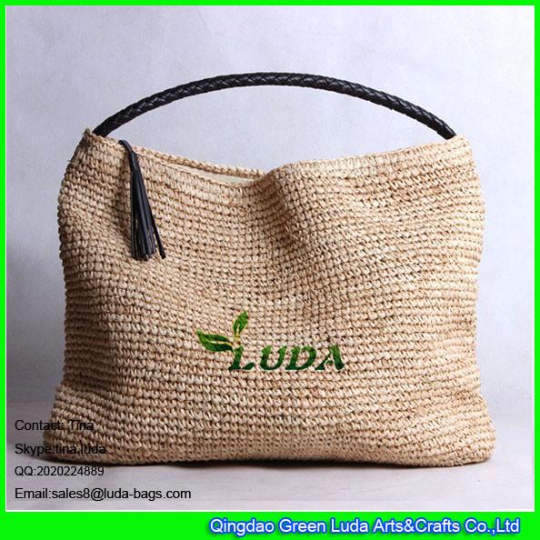 Buy cheap LUDA 2016 newest women trapeze handbags madagascar raffia straw handbags from wholesalers