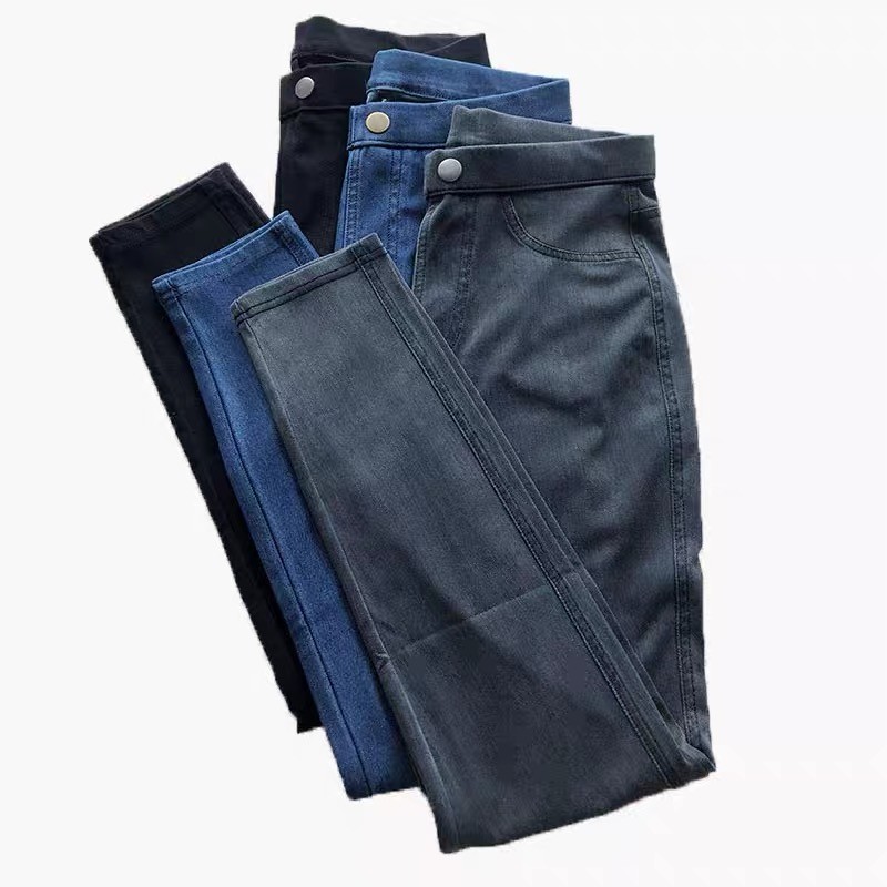 Heavy Stretch Thin Denim Twill Fabric Indigo 380G