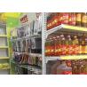 Buy cheap 35KG/Levels 1.4M High Steel Grocery Display Racks Cream White Yellow Price Tags from wholesalers