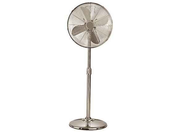 Buy cheap Air Cooling Metal Chrome Retro Stand Up Fan , Pedestal Oscillating Floor Fan from wholesalers