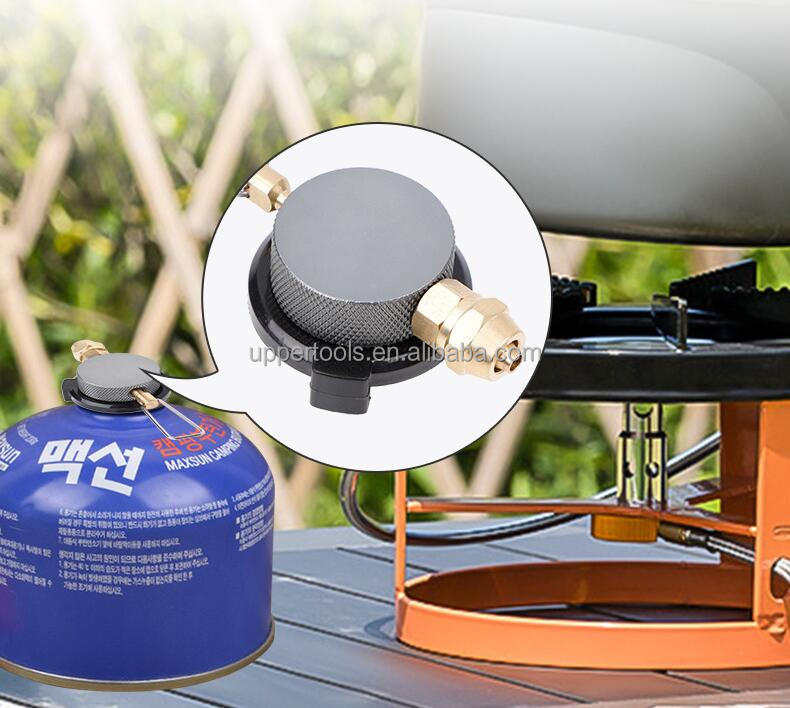 Outdoor Stove Adapter for Portable Air Tank Charging Valve and Propane Stove