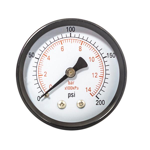Buy cheap Air 14 Bar 2 Inch 50MM General Pressure Gauges Steel Ring 1/4'' BSPT from wholesalers