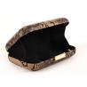 Buy cheap Pu Leather Black And Gold Beautiful Clutch Bags Rectangle Closure For Dinner Party from wholesalers