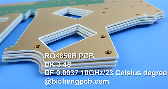 60mil 1.524mm RO4350B Rogers PCB RF Circuit Board Double Sided Patch Antenna