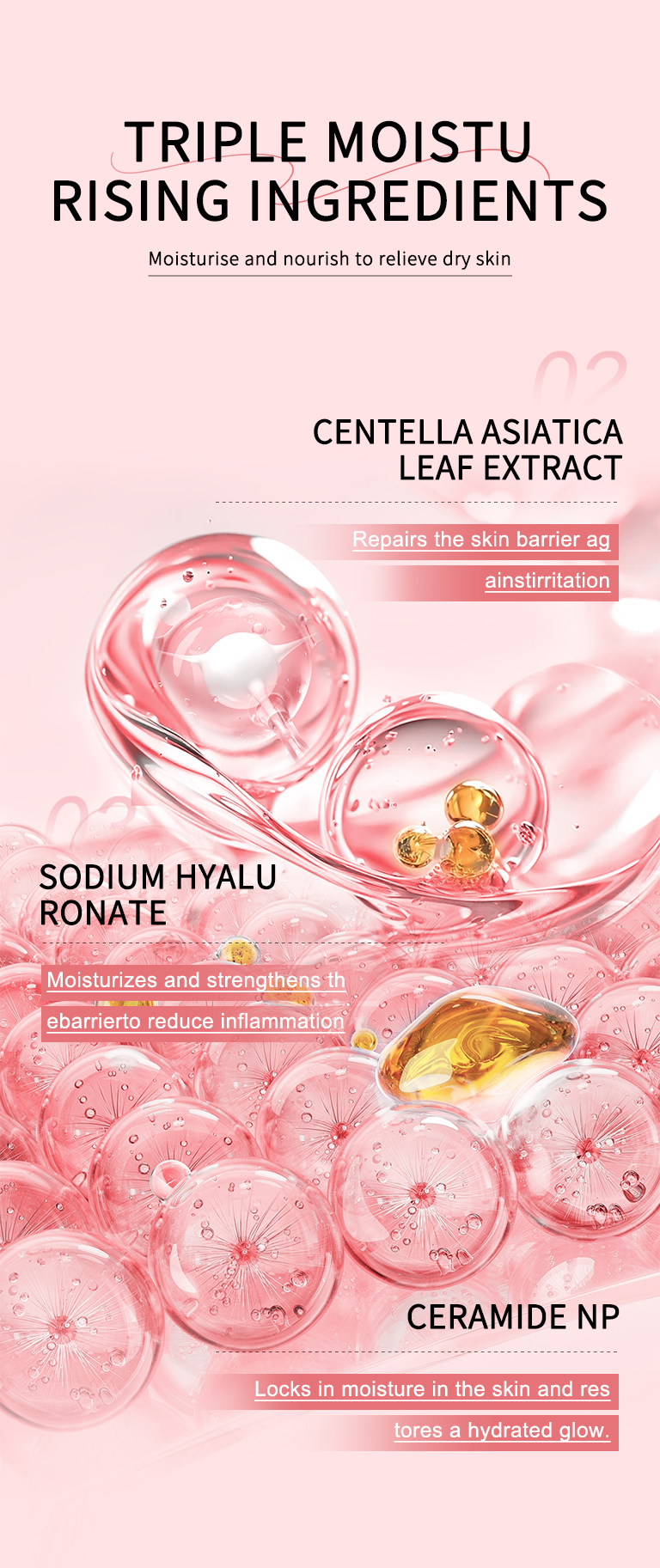 Customized Facial Skin Care Lotion Antioxidant Anti Wrinkle Centella Whitening Facial Care Moisturizing and Moisturizing Lotion