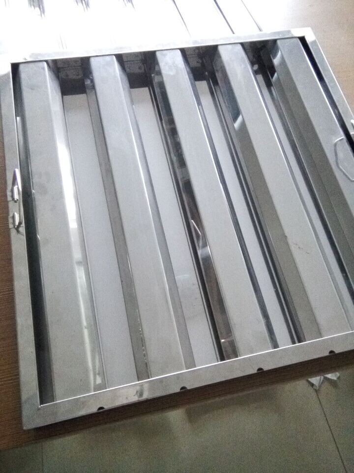 Stainless Steel Commercial Kitchen Hood Filters Heavy Duty Polished Surface
