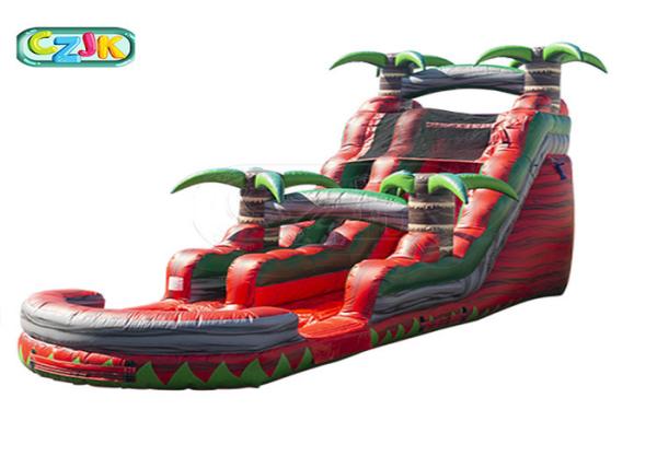 Buy cheap Tropic Plant Tree Blow Up Water Slide 0.55mm PVC Material Custom Logo from wholesalers