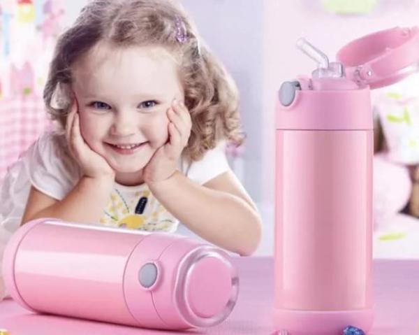 Buy cheap Pink Color Children'S Stainless Steel Water Bottles Vacuum Flasks Thermos 350ml from wholesalers