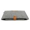 Buy cheap 100% Felt Lightweight Padded Laptop Bag / Sleeve Metal Button Closure Grey Color from wholesalers