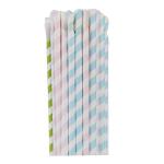 Colorful Assorted Paper Straws To Decorate Birthday Parties Baby Showers