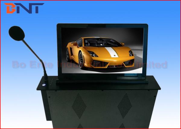 Buy cheap 18.5 Inch Motorized Computer Desk Monitor Lift With Conference Microphone from wholesalers